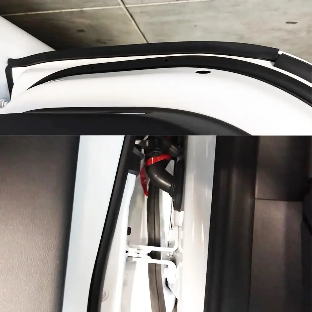 Для Tesla модель 3 дверной уплотнитель комплект звукоизолированный резиновый погода черновик уплотнения полоса ветер шум редукционный комплект автомобильные аксессуары