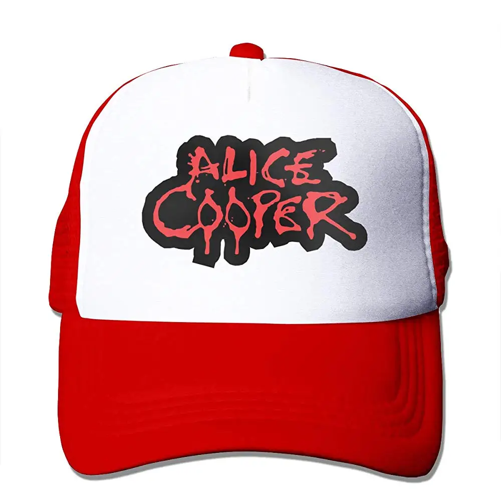 Логотип Alice Cooper, Регулируемый логотип музыкальной группы, Кепка-Дальнобойщик, бейсболка в сетку, Черная кепка для подростков и взрослых
