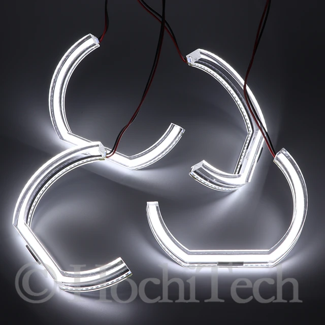 عيون ملاك LED لبي إم دبليو ، إكسسوارات مصابيح السيارة ، 3D ، DTM ، نمط LCI ، أكريليك ، E92 ، E90 ، E60 ، F30 ، F31 ، E82 ، F10 ، F11 ، x5 ، x6 ، e53 ، E70 ، E65