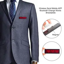 Беспроводное мобильное приложение Bluetooth светодиодный цифровой программируемый светящийся щит буквы прокрутки доска