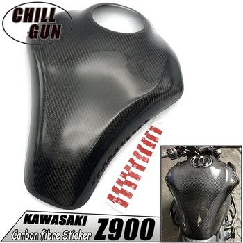 

Motorcycle Accessories Real Carbon fibre Tank Pad Sticker Tank Protect Cover For Kawasaki Z900 2017 2018 2019 Z 900 17'-18'