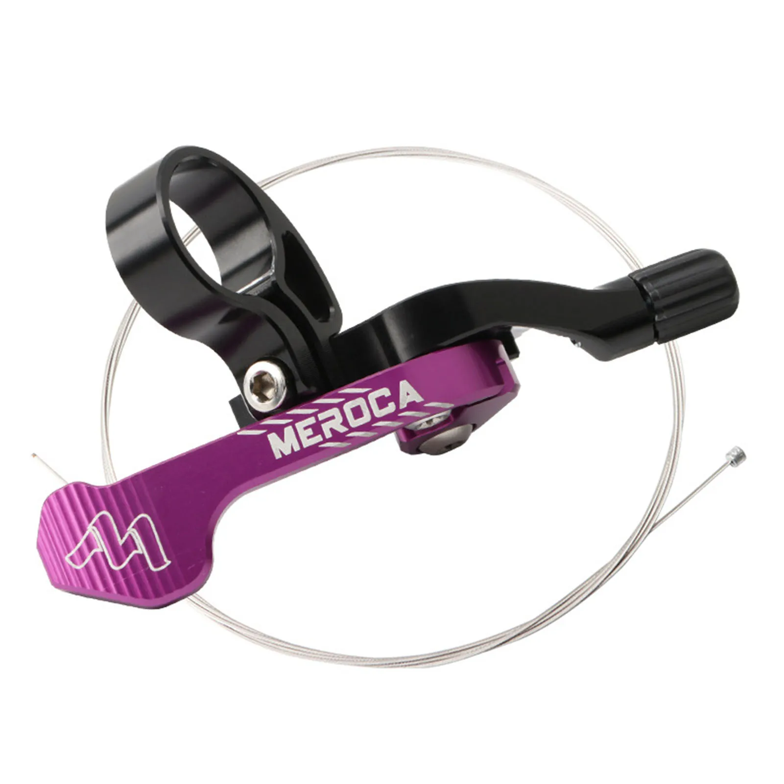 BuyWeek Vélo Compte-Gouttes Tige De Selle Levier À Distance, Alliage D'aluminium Vélo Compte-Gouttes Tige De Selle Shifter Vélo Tube De Selle Hauteur Câble Levier Réglable
