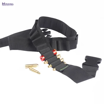

10 Pcs Hunting Bandolier Cartridge Belt 12/20 Gauge Ammo Holder Carrier Tactical Airsoft 25 Round Gun Shell Waist Bullet Holster