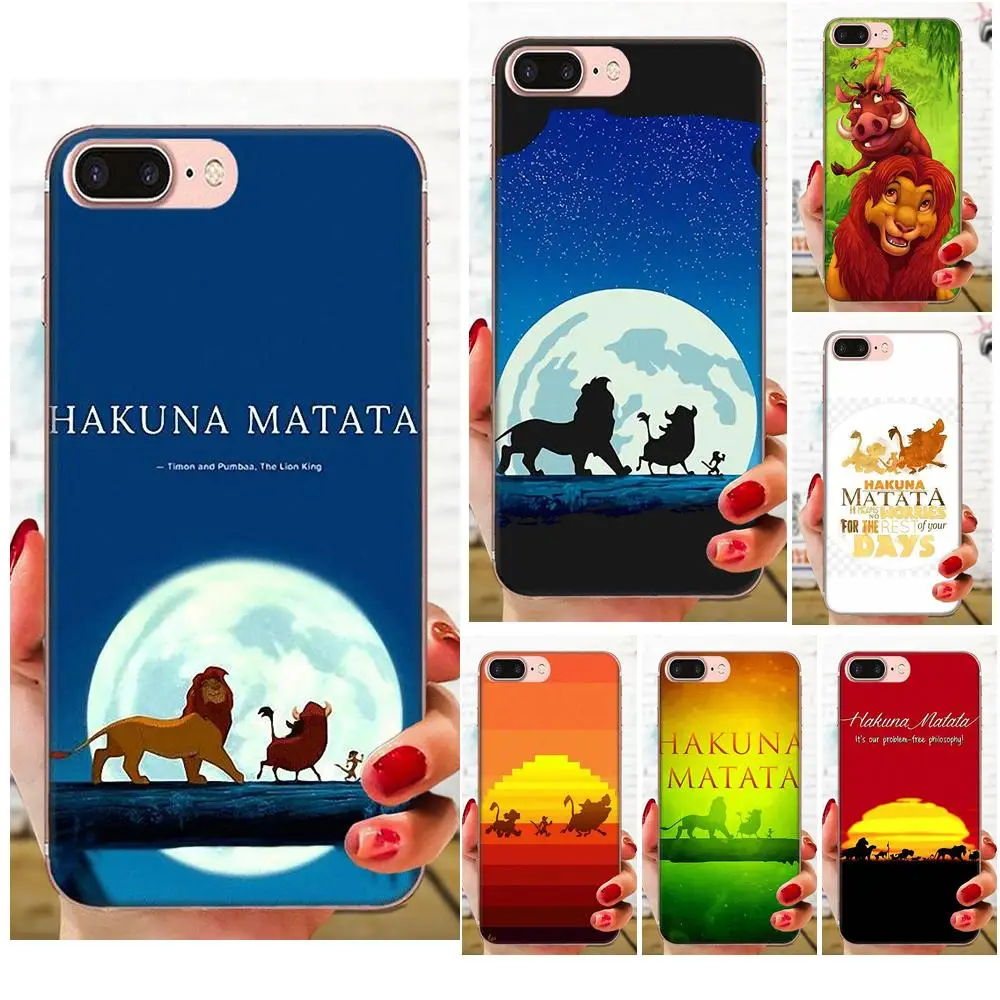 Для HTC Desire 530 626 628 630 816 820 830 One A9 M7 M8 M9 M10 E9 U11 U12 Life Plus мягкая Капа Hakuna Matata The Lion King |