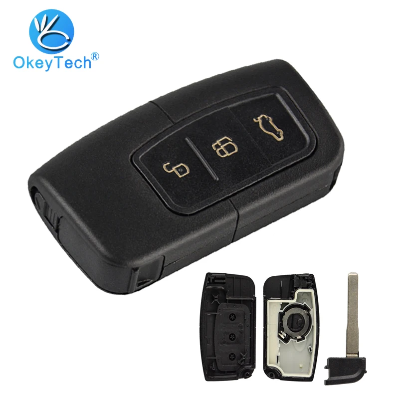 Replacement Key Shell Case Fob Cover Protector KP-102 for Ford Fiesta Replacement Key Shell Case Fob Cover Protector KP-102 for Ford Fiesta