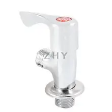 Раковина для унитаза 1/" PT с наружной резьбой с одной ручкой, угловые клапаны серебристого цвета