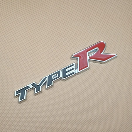 Металлическая, для машины наклейка Typer Авто Эмблема для багажника значок наклейка для Honda Accord Civic CRV - Цвет: Black With Red