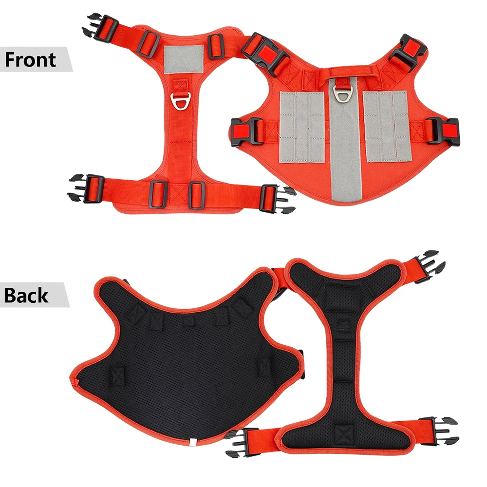 No-pull Nylon Dog Harness Collar For Medium Large Dogs Pitbull Adjustable Pet Big Dog Training Walking Harness Vest Pet Products