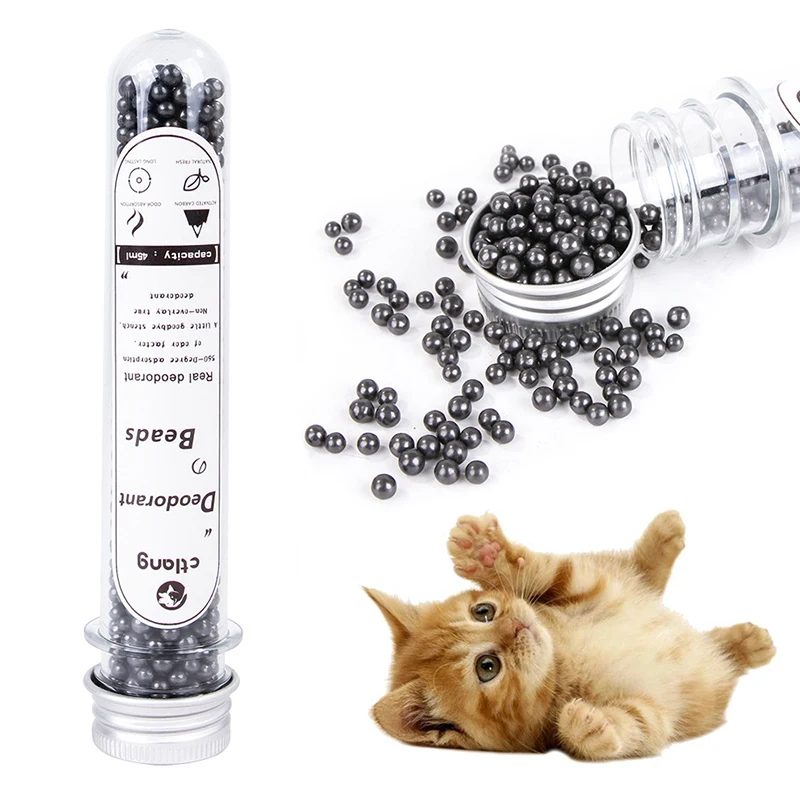 

45ml/bottle Cat Litter Deodorizing Beads Removaling Excrement Odor Freshing Cat Litter Box Air Housebreaking