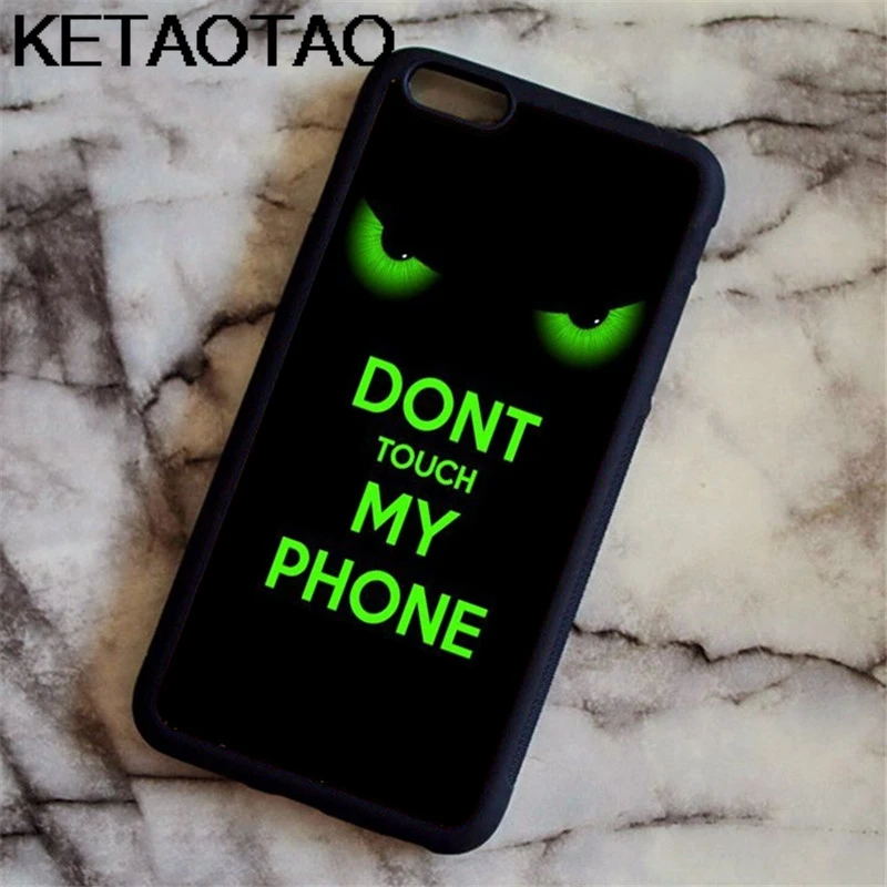 KETAOTAO не трогайте мой чехол для телефона s для iPhone 4S 5C 5S 6S 7 8 SE X Plus XR XS Max Чехол Мягкий ТПУ резиновый силиконовый - Цвет: Золотой