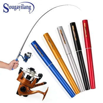 

Sougayilang Children Fishing Rod Fishing Combo Mini Telescopic Portable Pocket Fish Pen Spinning Fishing Reel