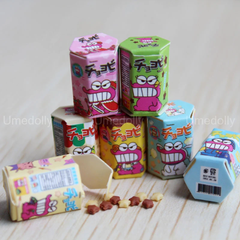 1/12 Scale Miniature Food Cookies Box Kitchen Toy For Doll BJD OB11 Girls Gift