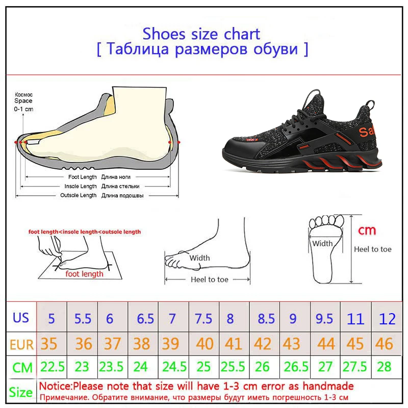 Tenis masculino Zapatillas hombre Повседневная Рабочая безопасная обувь противоскользящая и нескользящая износостойкая дышащая обувь 36-48