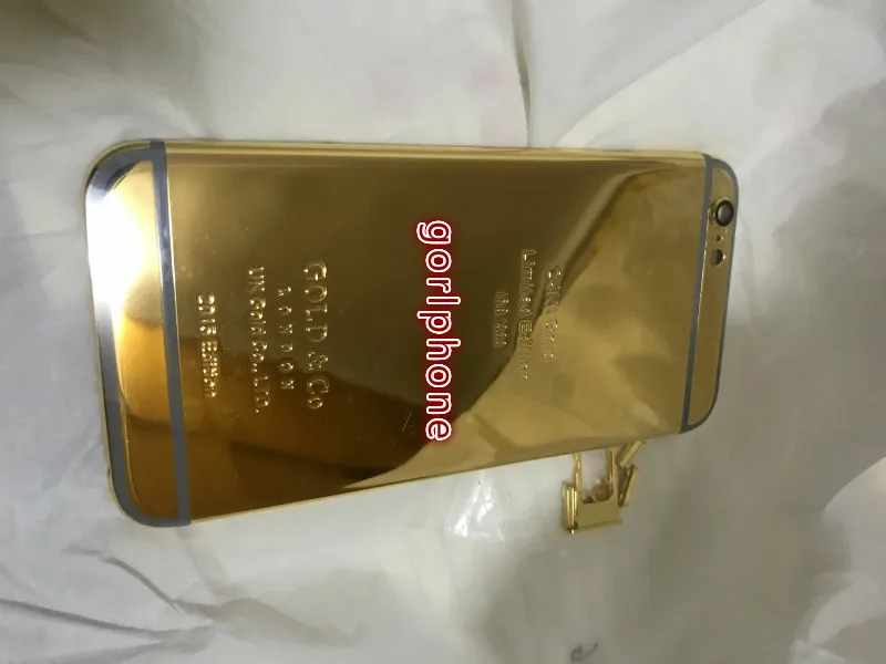 Превосходное качество, чехол GOLDCO для iphone 6, 6s, 24 k, розовое золото, задняя крышка, батарейный корпус, чехол с логотипом+ лоток для карт+ кнопки