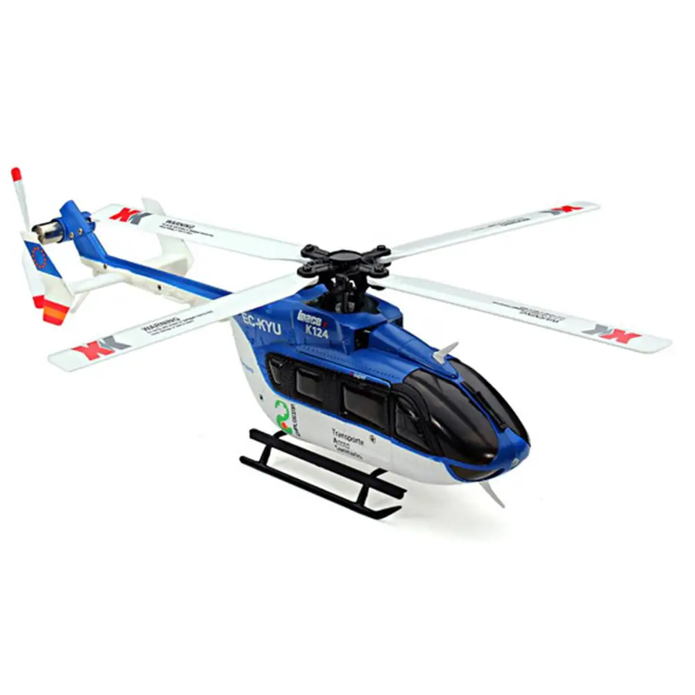 

XK K124 BNF Without tranmitter EC145 6CH Brushless motor 3D 6G System RC Helicopter Compatible with FUTABA S-FHSS