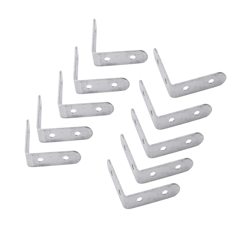 

10 x Stainless Steel Shelf Support Corner Brace Angle Bracket 50x50mm