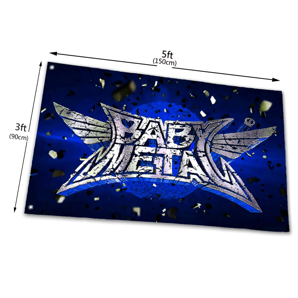 Bandera BABYMETAL de 90x150cm, 120x180cm, banderín de concierto Vocal, patrón de otro tamaño, bandera personalizada