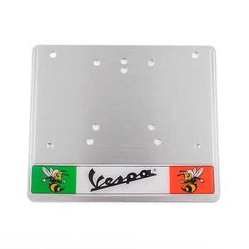 

Silver License Plate Holder Frame for VESPA GTS GTV LX Primavera Sprint PX