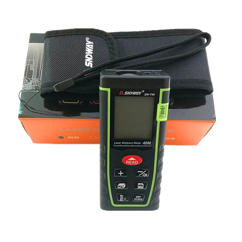 SNDWAY Digital Laser Distance Meter 40m Laser Rangefinder SW-T40 Measure tool with factory box SNDWAY Digital Laser Distance Meter 40m Laser Rangefinder SW-T40 Measure tool with factory box