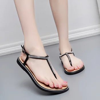 

Bling Rhinestone Women Slippers Summer Beach Slides Bling Shine Home Slippers Sandals Women Shoes Ladies Flip Flops Zapatillas