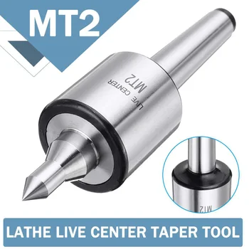 

MT2 Live Center Taper Triple Bearing 2MT 0.001 Cnc Metal Lathe Tool Long Shaft