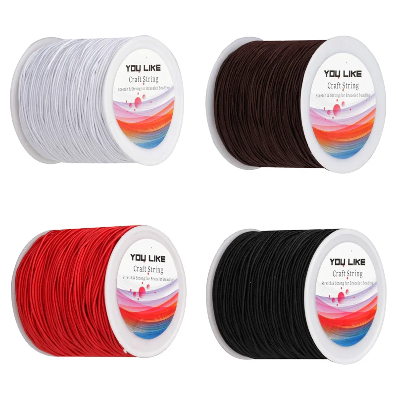 

Accessories package core elastic cord strong elastic rope Coffee Color Bracelet Beaded rope nylon line 0.8mm thick 100meter
