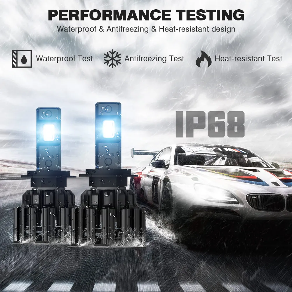 Novsight Автомобильные светодиодные фары лампы H7 H11 HB3/9005 HB4/9006 H4/9003/HB2/Lo 6000K белые