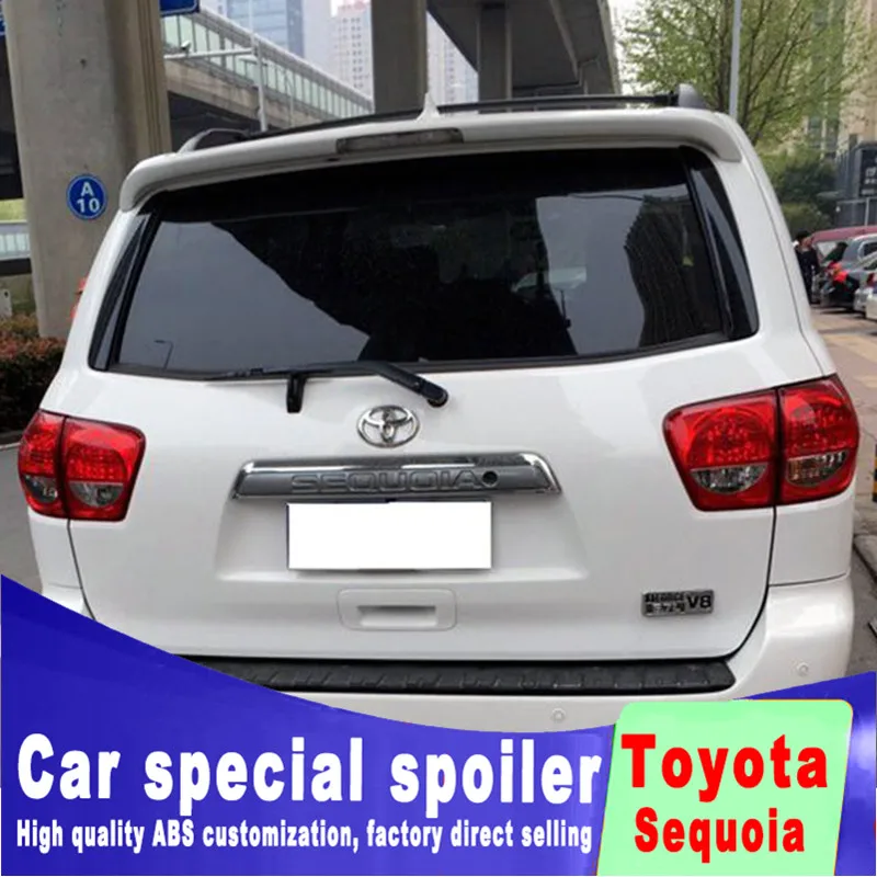 Задний спойлер для Toyota Sequoia 2001 2015 задний на заднее стекло высококачественный АБС