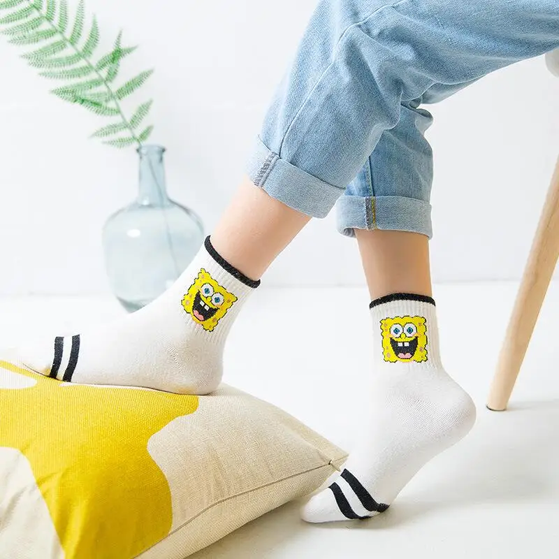 

Fashion Cartoon Character Cute Short Socks Women Harajuku Cute Patterend Ankle Socks Hipster Skatebord Ankle Funny Socks Female