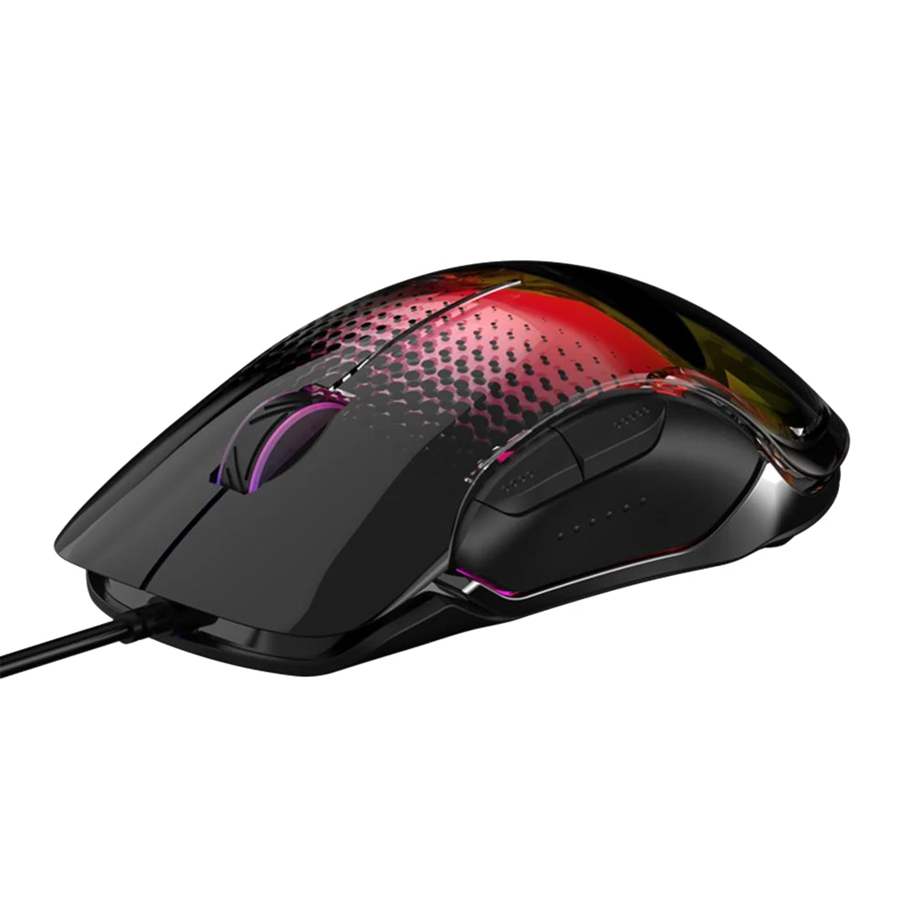 Ajazz AJ358 10000 DPI светодиодный оптический Проводная игровая мышь USB 8 кнопок