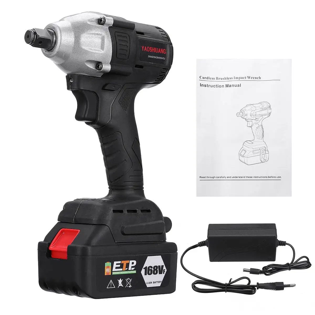 168VF 630NM 16800mAh 1/2'' Brushless Cordless Electric Impact Wrench Battery