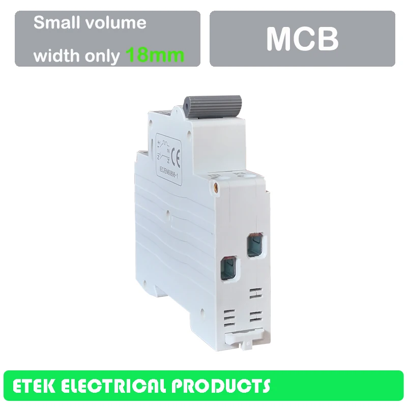 MCB EKM1-40N 1P+ N C Тип 230/240 В~ 50 Гц/60 Гц Мини автоматический выключатель 6A 10A 16A 20A 25A 32A 40A