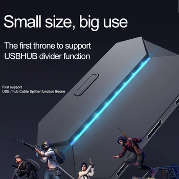 

2020 Gaming Keyboard Mouse Converter With RGB Colorful Light For N-Switch/PS4/X1/360 Game Controller Adaper Support Dropshipping