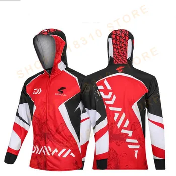 

DAIWA Shirt Fishing Clothing Professional Fishing Shirts Long Sleeve UPF 50+ Breathable Quick Dry Fishing Clothes