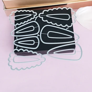 

Metal Headwear, barrettes Cutting die Headwear Snapclips Scrapbook Paper Craft Handmade Card Album Punch Art Cutter Die