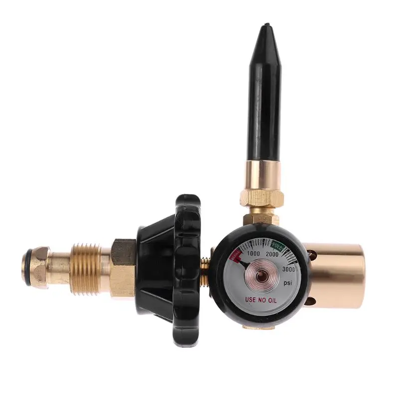 

Brass Helium Latex Balloon Inflator Regulator with Pressure Gauge For G5/8 Tank Valve Pressure Reducer