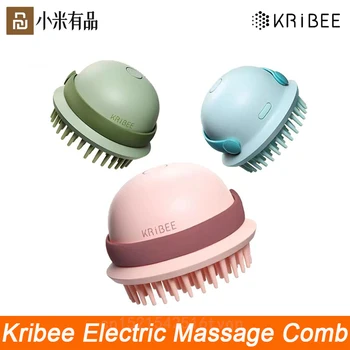 

Xiaomi Kribee Electric Massage Comb Waterproof Wet Dry Dual Hair Care Scalp Anti-static Comb Rechargeable Hair Brush Hair-Health
