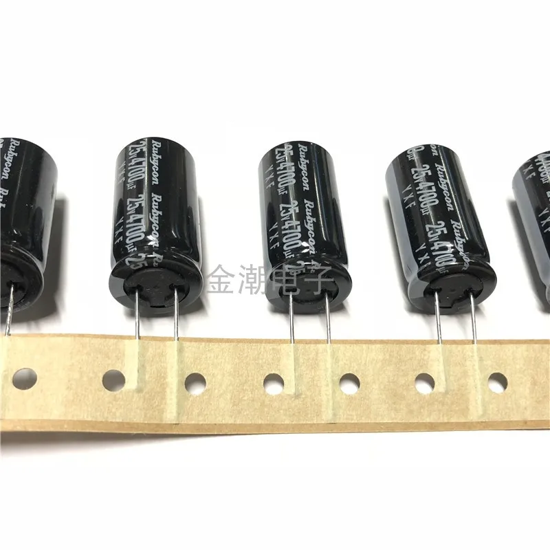 Pces Rubycon 18x35.5mm Capacitor Eletrolítico 4700uf 25v 47000uf - Alta Frequência Baixa Resistência Longa Vida 10 Yxf 25v4700uf - Image 2