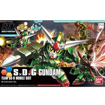 

Original Bandai SD HGBF BB 032 DG Schneider Longjila Gundam Assembly Action Figureals Model Dolls