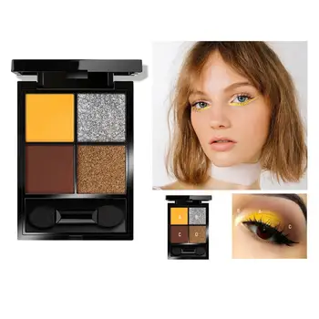 

Four-color Eyeshadow Pallete Matte Eye Shadow Shine Polarized Eye shadow Makeup Palette Waterproof Pigment Long lasting sombras