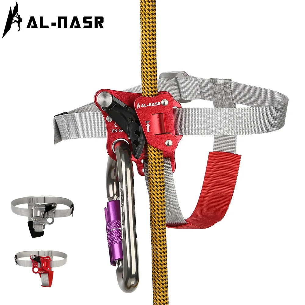 AL-NASR Outdoor Foot Ascender Rock Climbing Riser Mountaineering Equipment Rope Access Feet | Спорт и развлечения