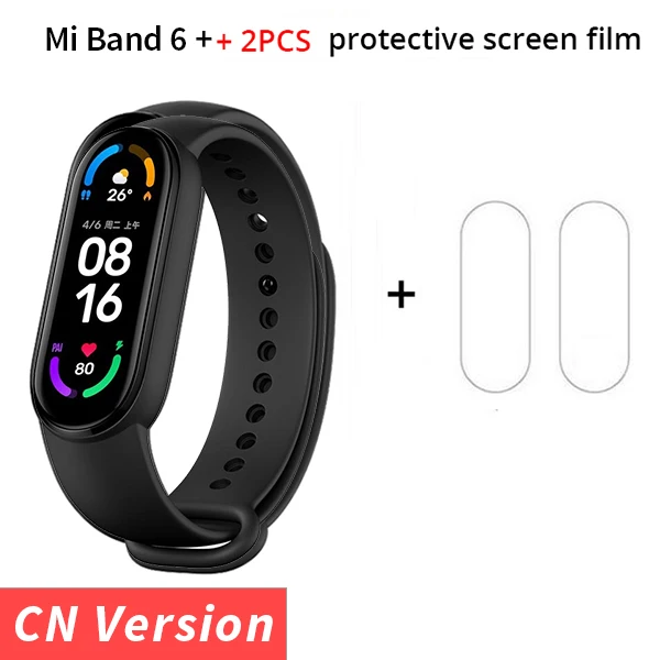 Multi-language Xiaomi Mi Band 6 Smart Bracelet 1.56"AMOLED Screen miBand 6 Heart Rate Fitness Traker Bluetooth 5ATM Waterproof 