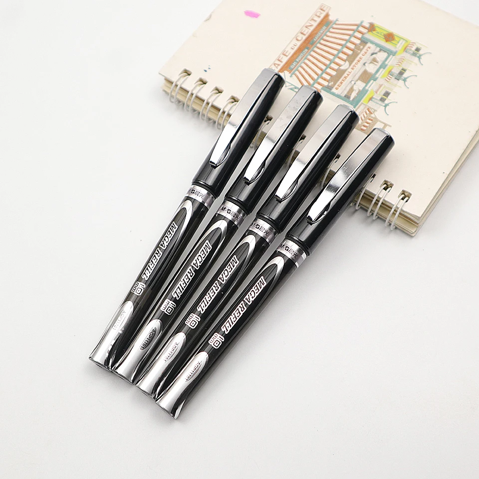 

3pcs Gel Pen Black Ink 1.0mm Superior Quality Very Good Writing Gel ink Pen Office Signature Neutral Pen Supplies Free 3 Refills