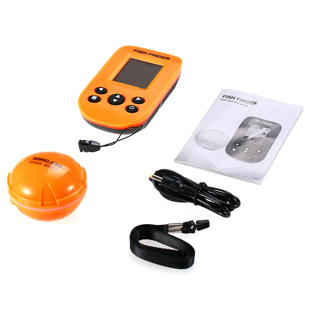 

Portable X9 Fish Finder Wireless LCD backlight Echo Sonar Sensor 100m Depth Fishing Finder Alarm for Lake River Sea Fishing