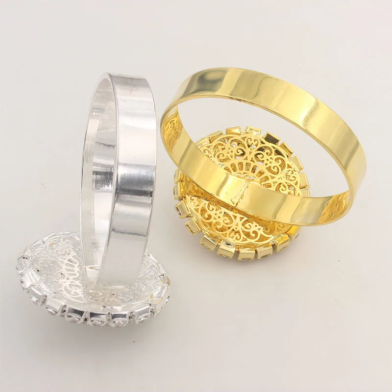 Хрустальное кольцо для салфетки для свадеб Servetringen Золото Серебро цветение настольная салфетка вечерние рождественские украшения для дома 1 шт