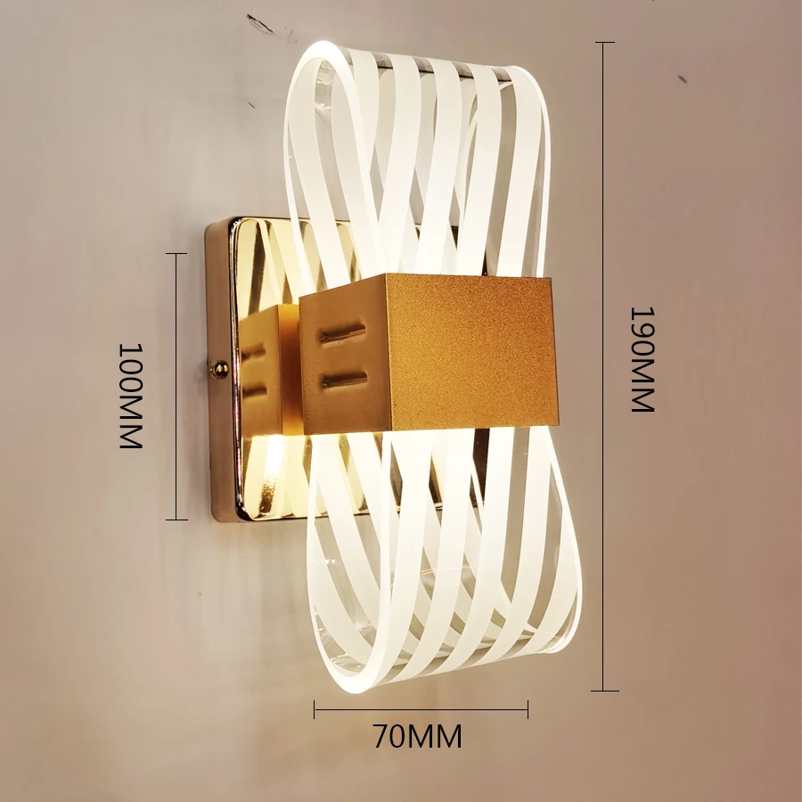 Modern LED Wall Lamps For Bedside Dining Room Aisle Hallway Stairway Living Room Corridor Luxury Indoor Home Decorative Sconce modern wall lights Wall Lamps