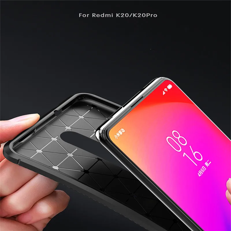 For Xiaomi Mi 9T Mi9T Pro Case Carbon Fiber Cover Shockproof Phone Case for Redmi K20 Pro Cover Full Protection Bumper