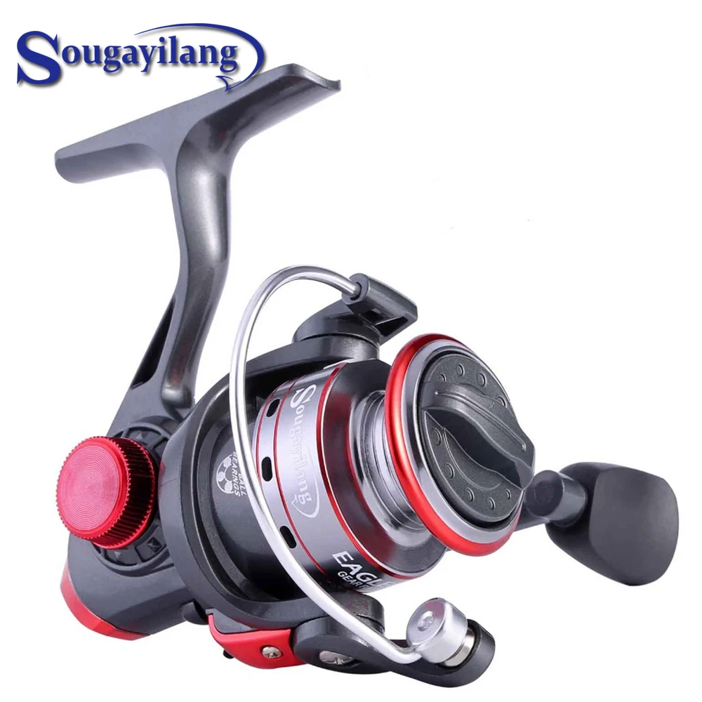 

Sougayilang 3 Color Carp Fishing Reels 8 Ball Bearing Mini Right/Left Hand Ice Fishing Reel Spinning Reel Fishing Tackle Pesca
