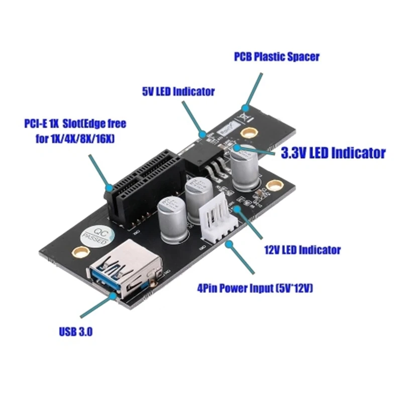 PCI Express удлинитель PCI-E 1X до 1X/4X/8X/16X карта адаптера