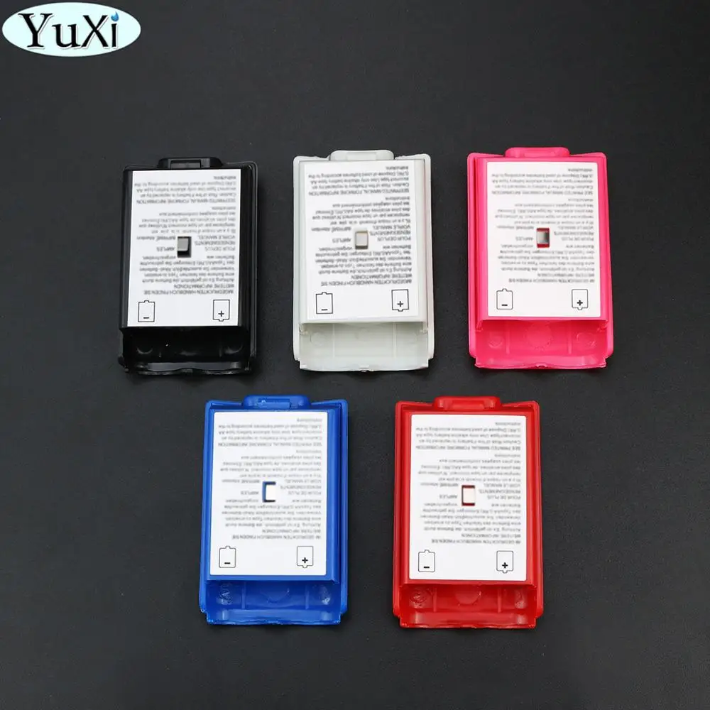 Yuxi 5 Colori Di Ricambio Battery Pack Box Cover Shell Scomparto Shield Case Per Xbox 360 Controller Wireless Gamepad